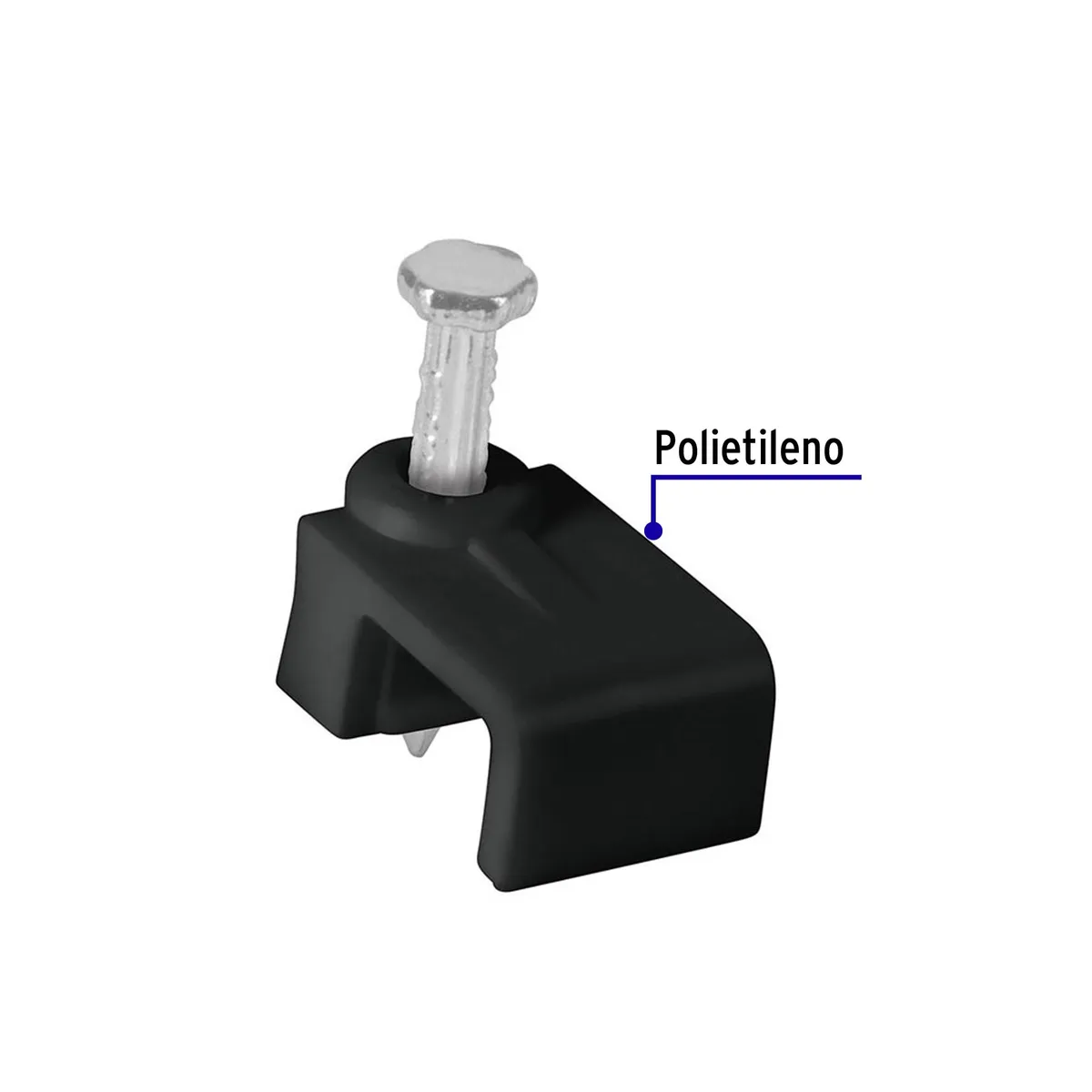 Bolsa con 20 Grapas Negras 5 x 8.5 mm Planas Volteck - 48034