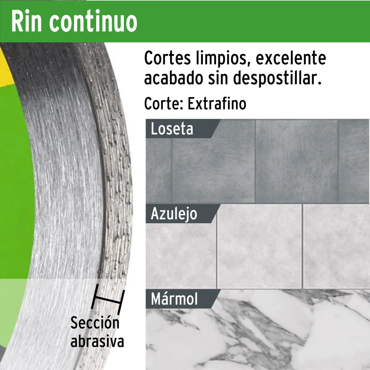 Disco de Diamante 7" Rin Continuo DID-170P Truper - 21000