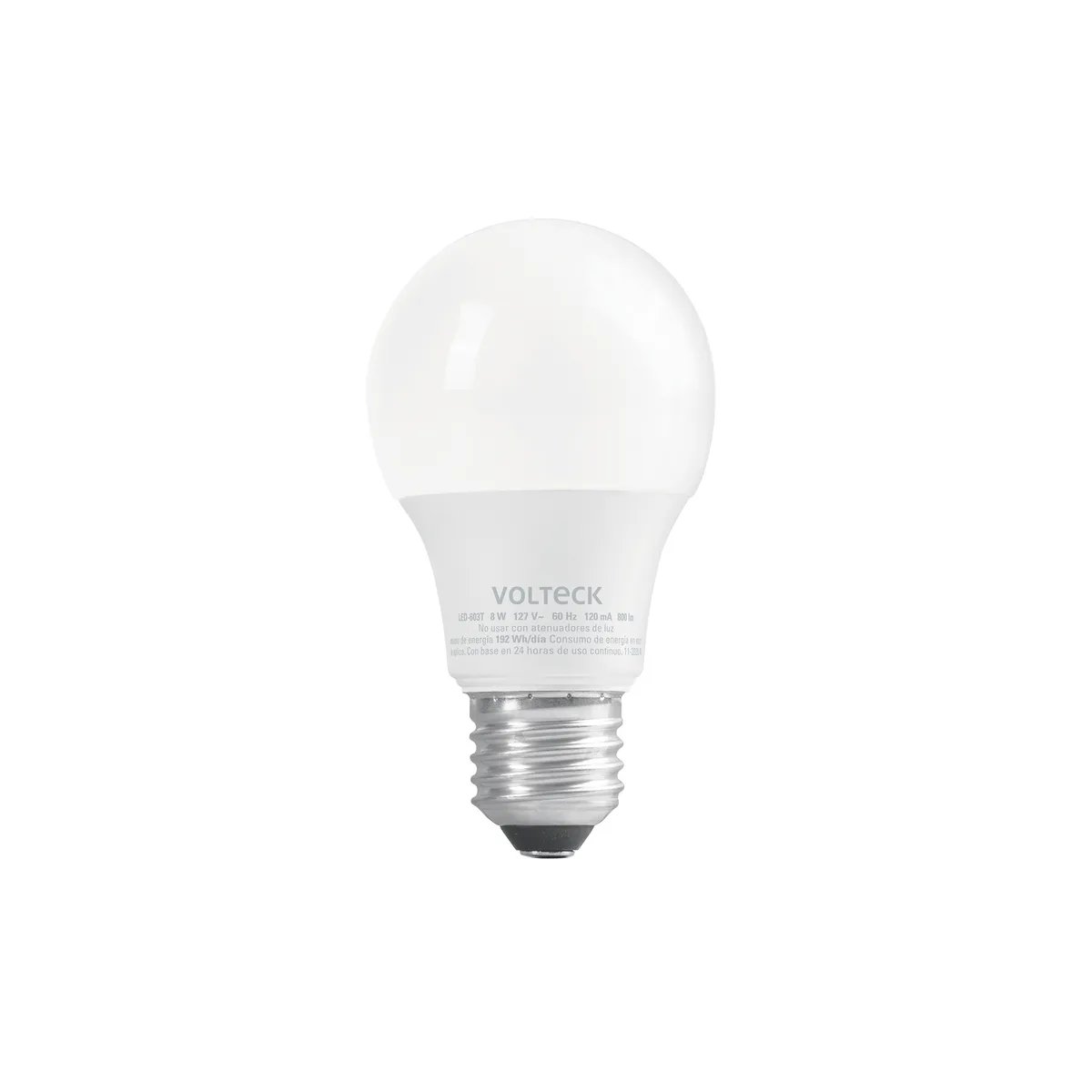 Foco LED 8 W (60 W) A19 con 3 Tonos de Luz Volteck - 49036
