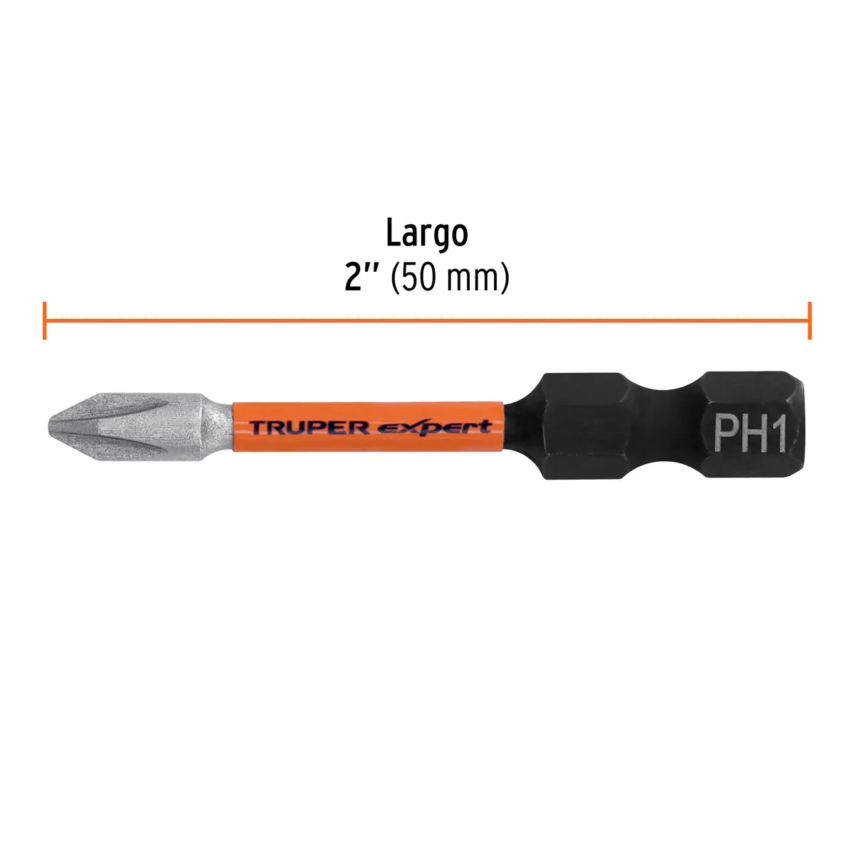 Estuche con 5 Puntas de Cruz PH1 Largo 2" Truper - 103023