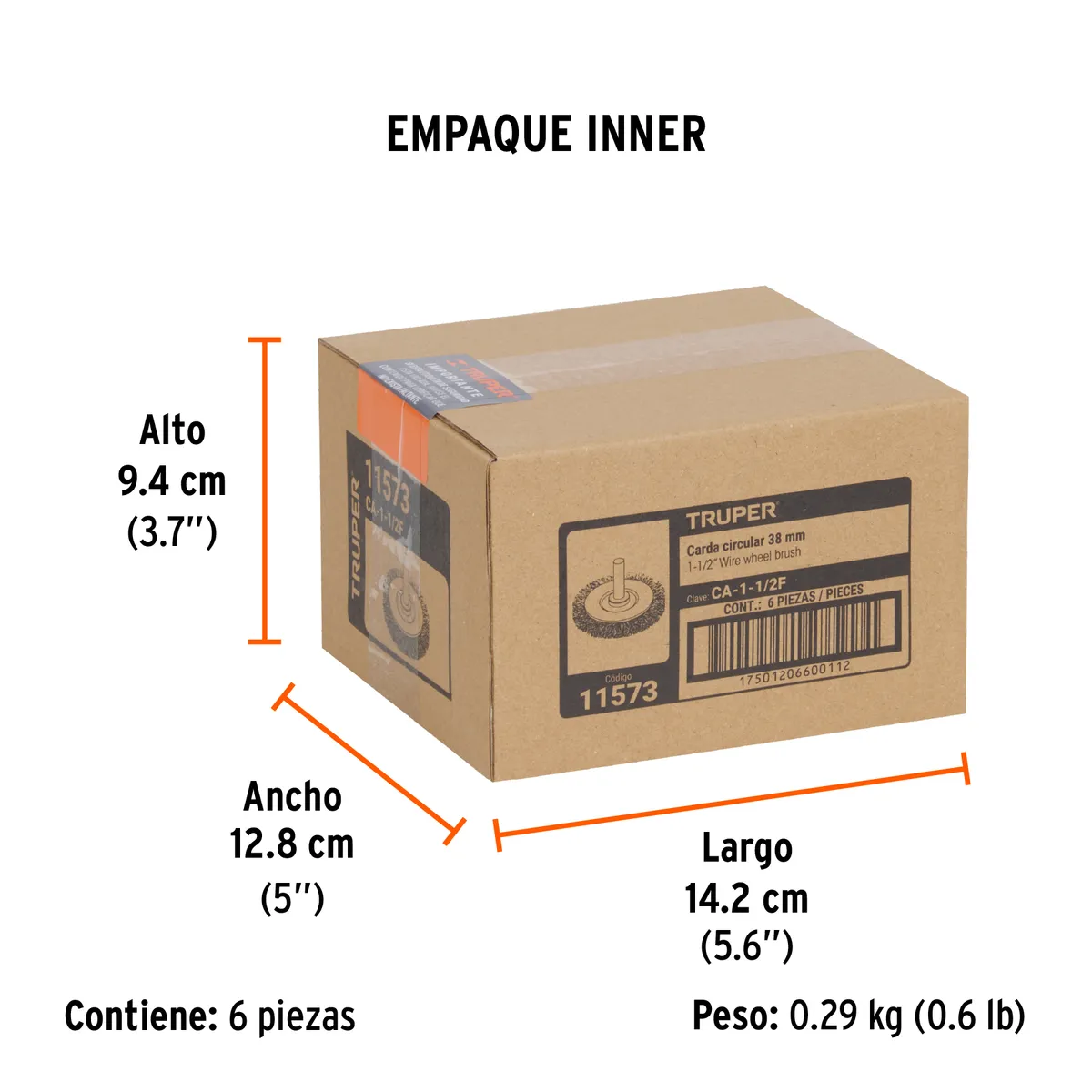 Carda Circular 1 1/2" Fino CA-1-1/2F Truper - 11573