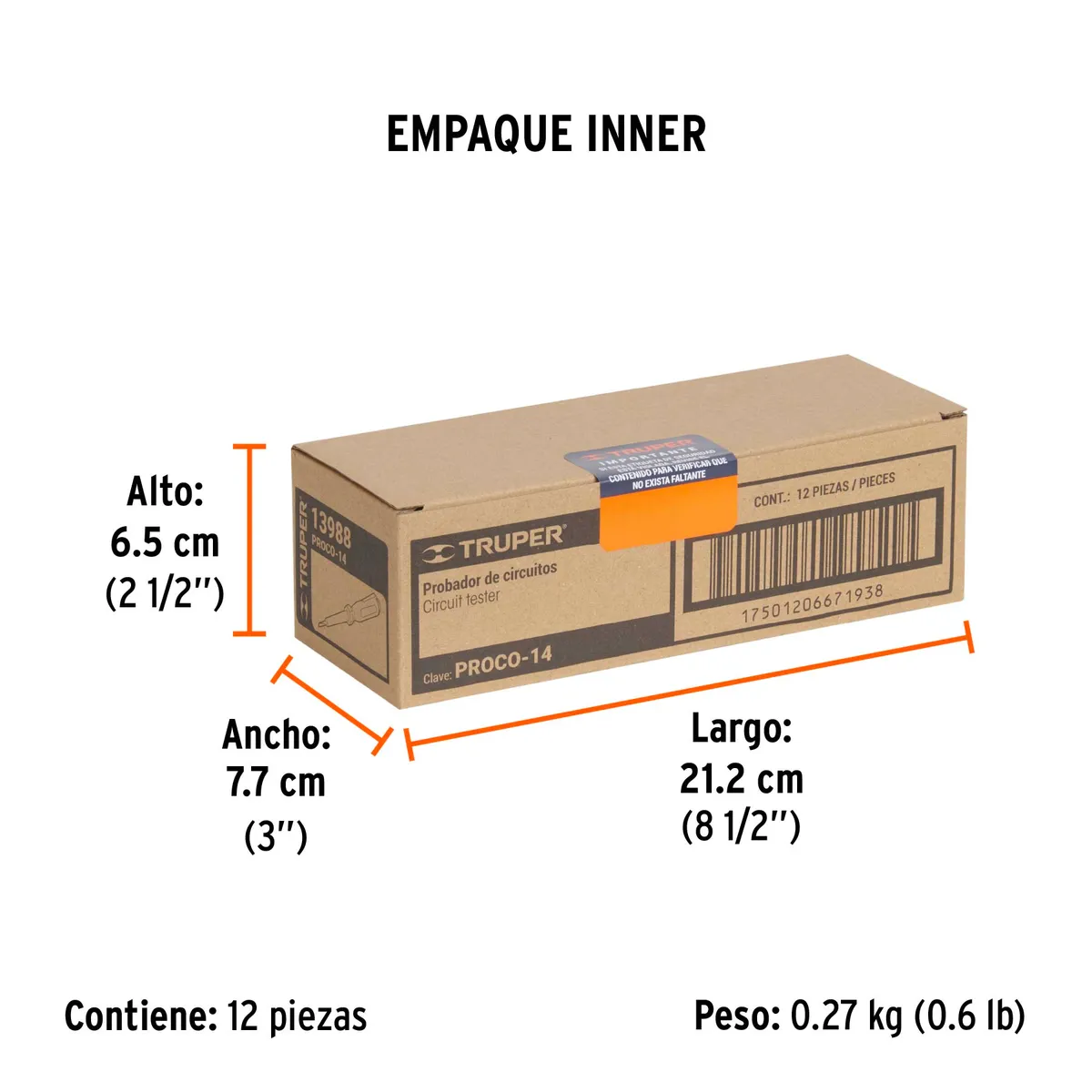 Probador de Corriente PROCO-14 Truper - 13988
