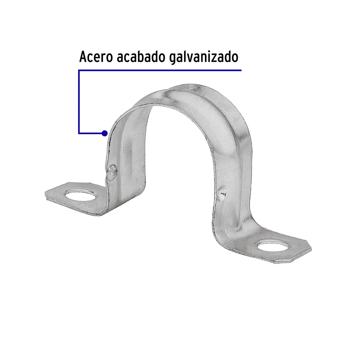 Bolsa con 10 Abrazaderas Omega 1" para Tubo Pared Delgada Truper - 46925