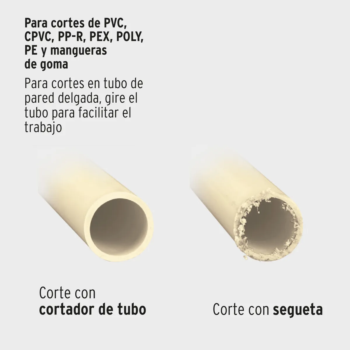 Cortador de Tubo Plástico 2 1/2" 65 mm Truper Expert - 12867