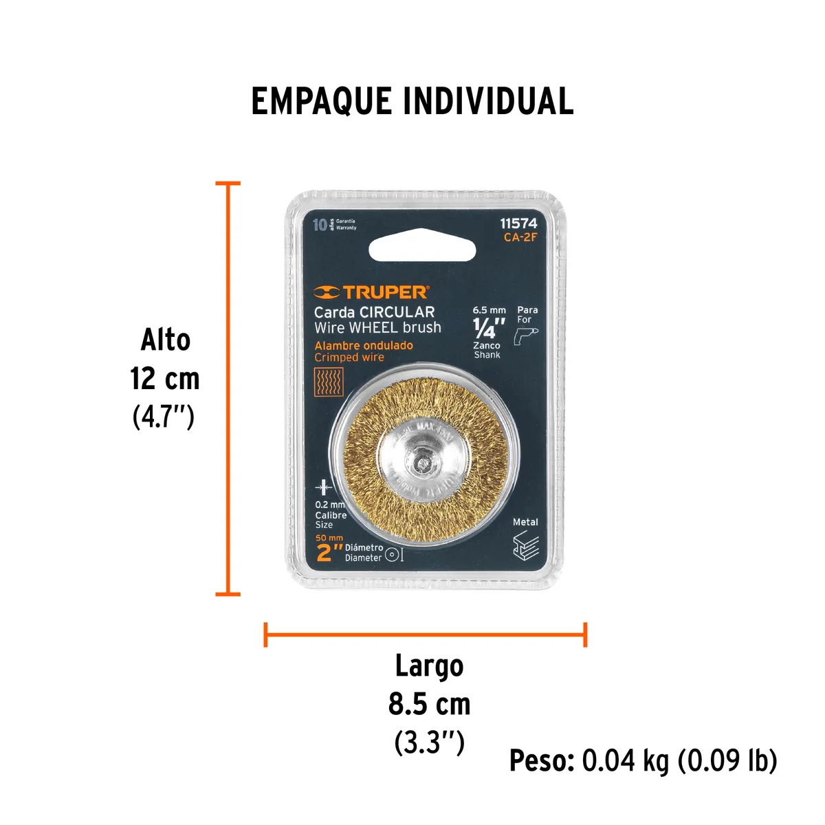 Carda Circular 2" Fino Truper CA-2F - 11574