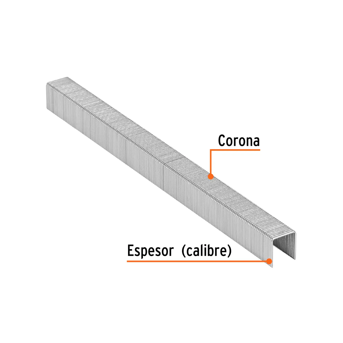 Caja con 5000 Grapas Corona 3/8" Calibre 22 de 10 mm Truper - 18284