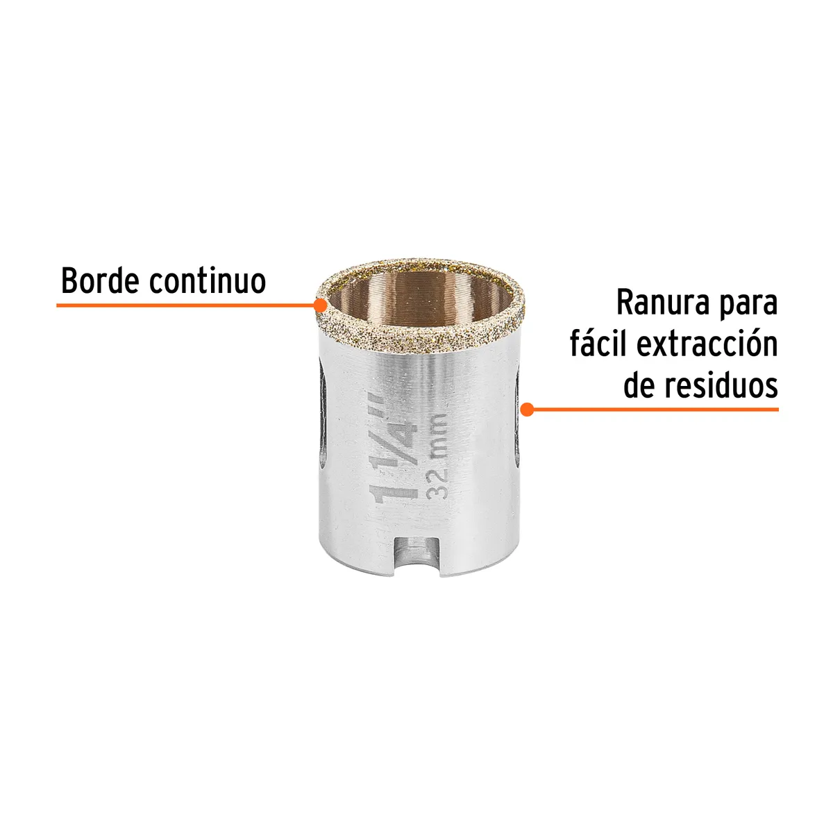 Brocasierra de Diamante Borde Continuo 1 1/4" Truper - 17128