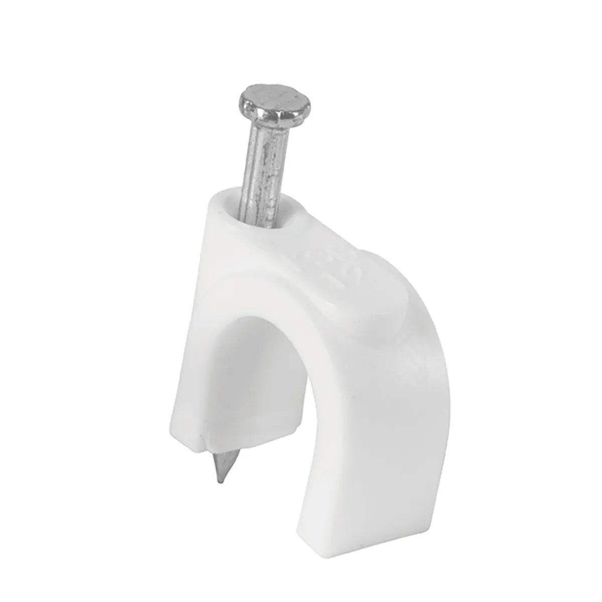 Bolsa con 20 Grapas Blancas 12 mm para Cable Redondo Volteck - 48275