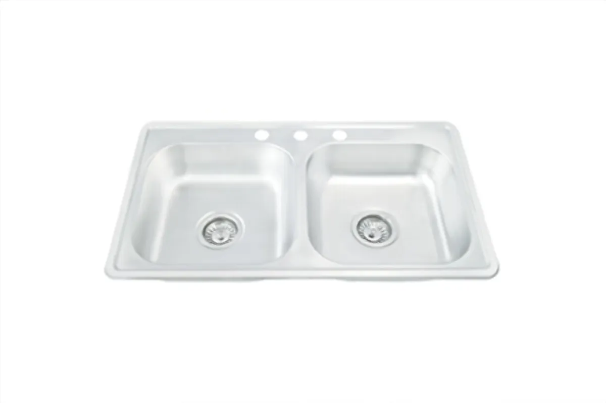 Tarja Doble de Acero Inoxidable Calibre 22 84x84 cm MEER - TD8448