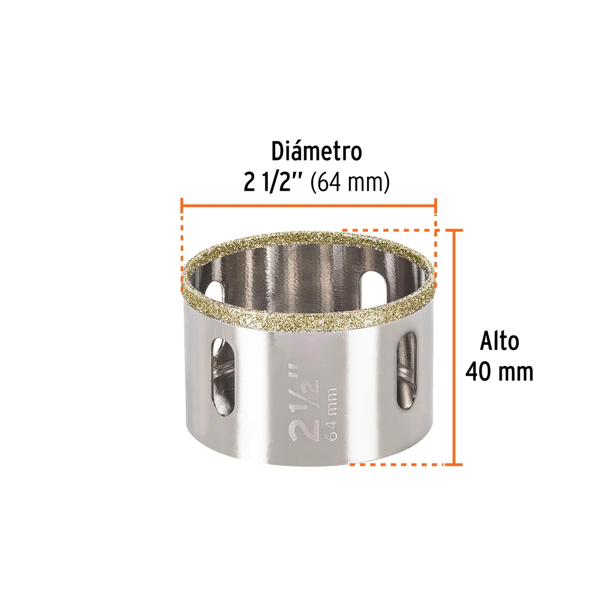 Brocasierra de Diamante Borde Continuo 2 1/2" Truper - 17134