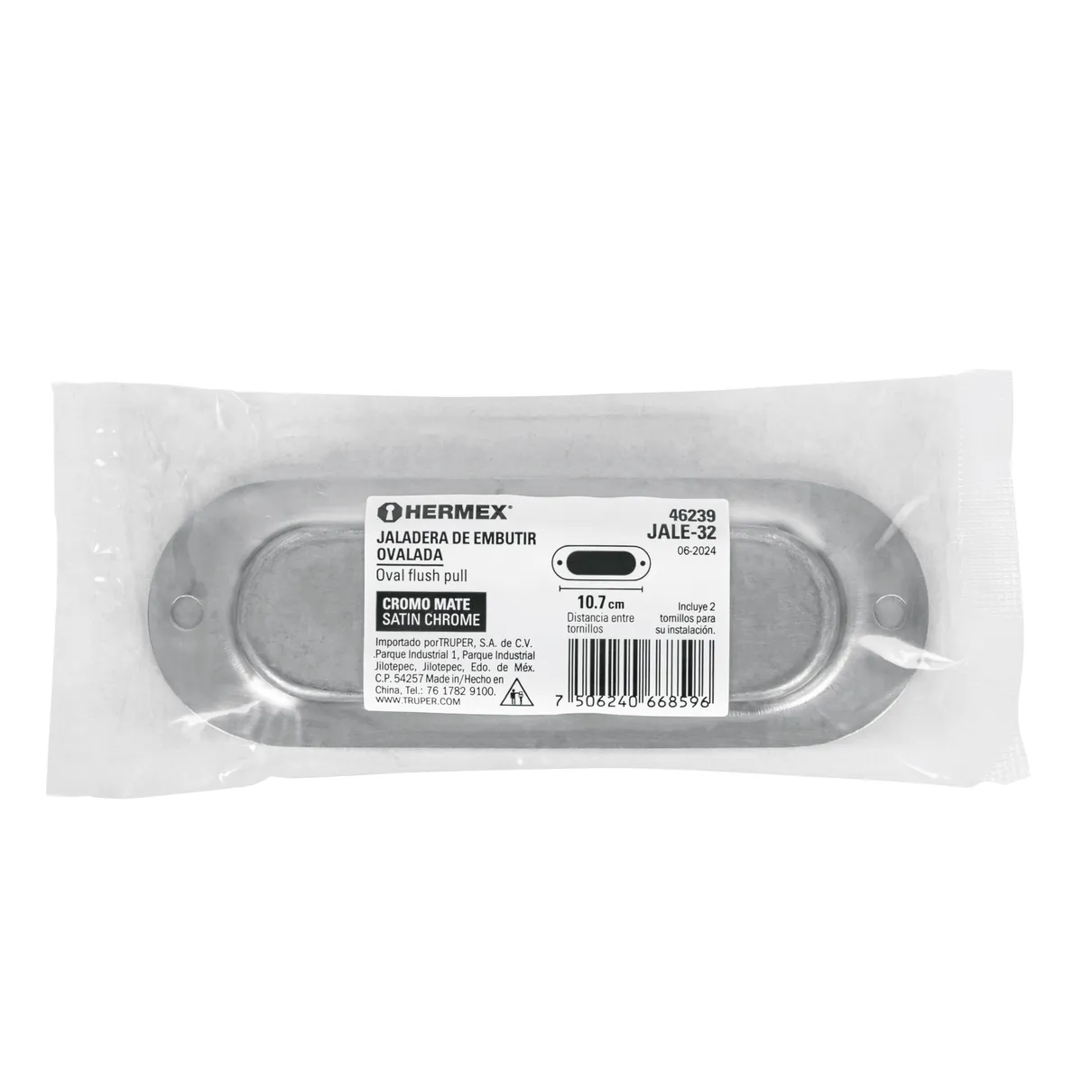Jaladera de Embutir Ovalada JALE-32 Truper - 46239
