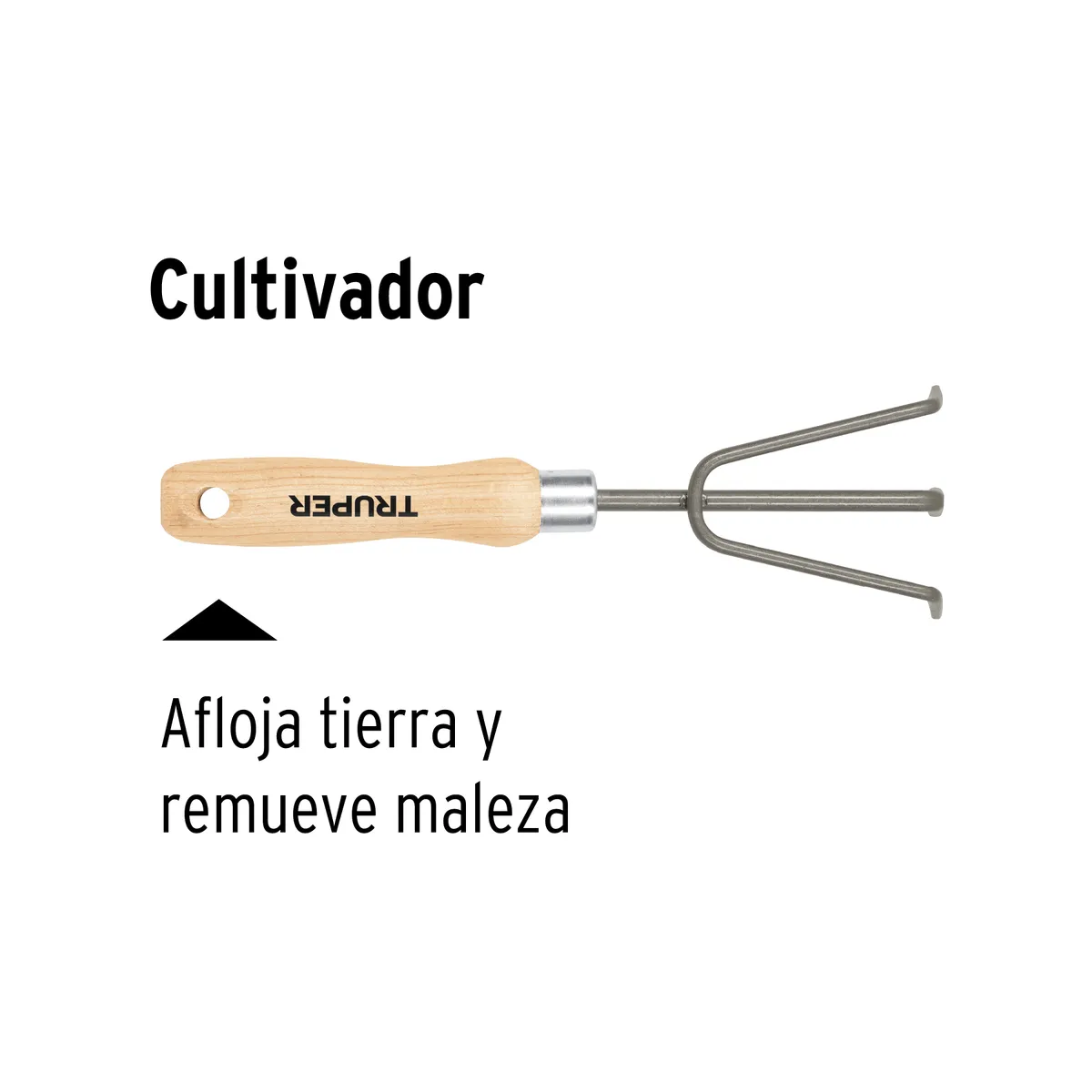 Cultivador para Jardín Mango de 6" Truper - 15024