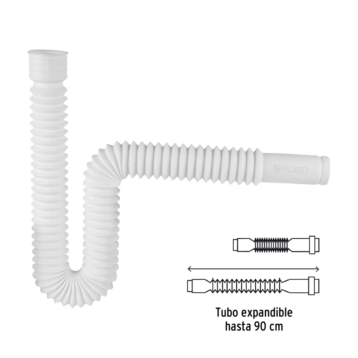 Céspol Flexible de Polietileno para Lavabo y Fregadero Foset - 49509