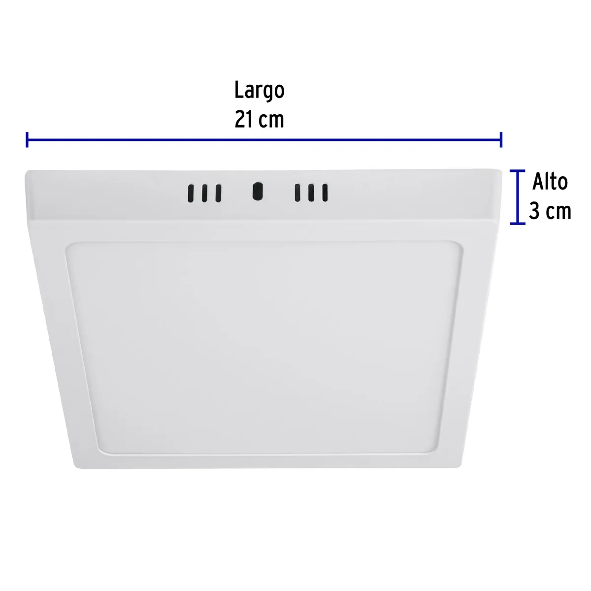 Luminario LED de Plafón 18 W Cuadrado Blanco Volteck - 47444