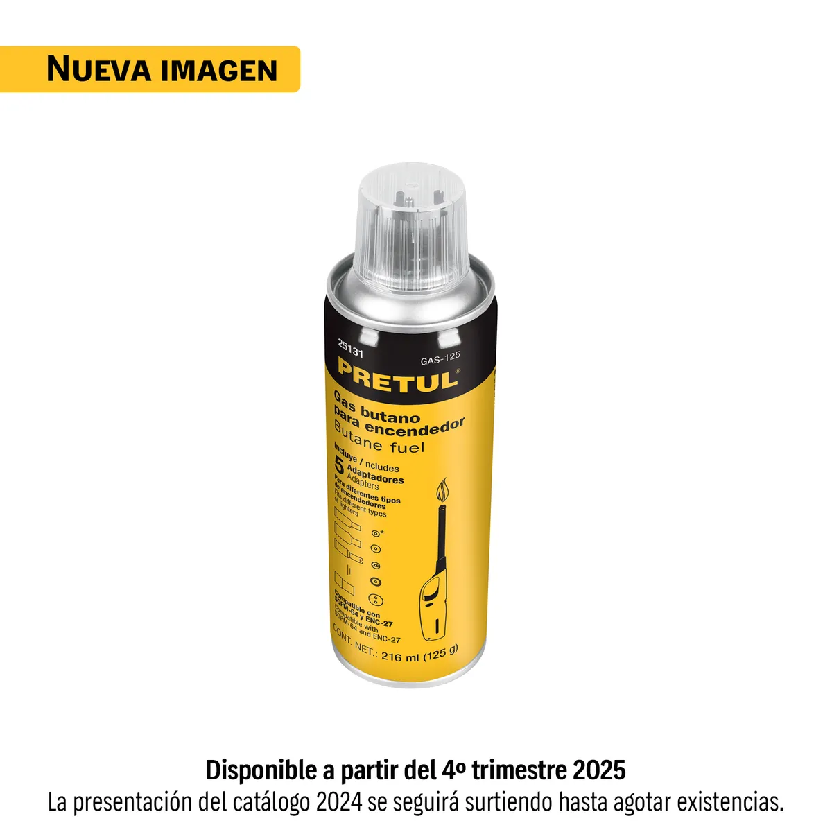 Lata de Gas Butano para Encendedor 125 g Pretul - 25131