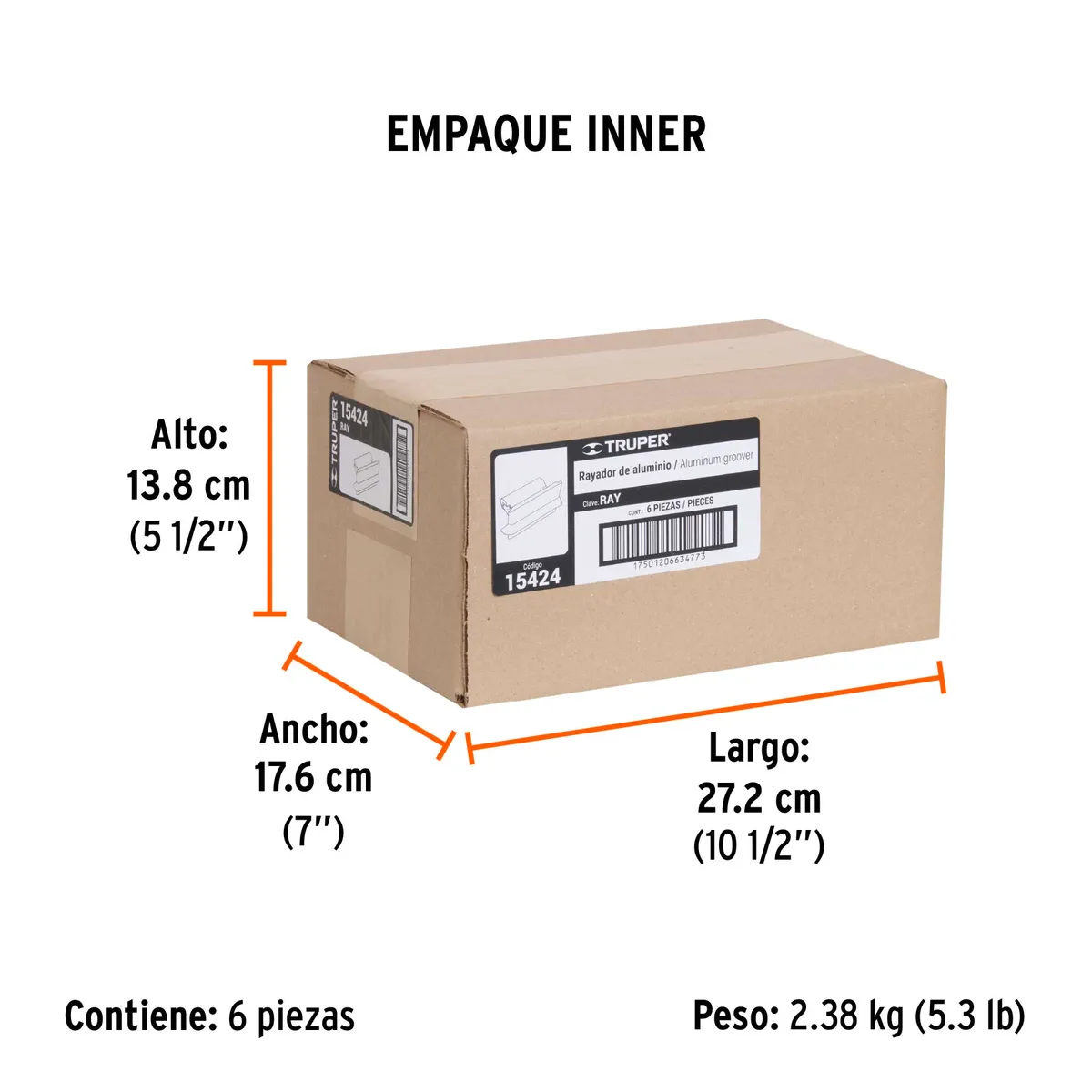 Rayador de Aluminio Truper RAY - 15424