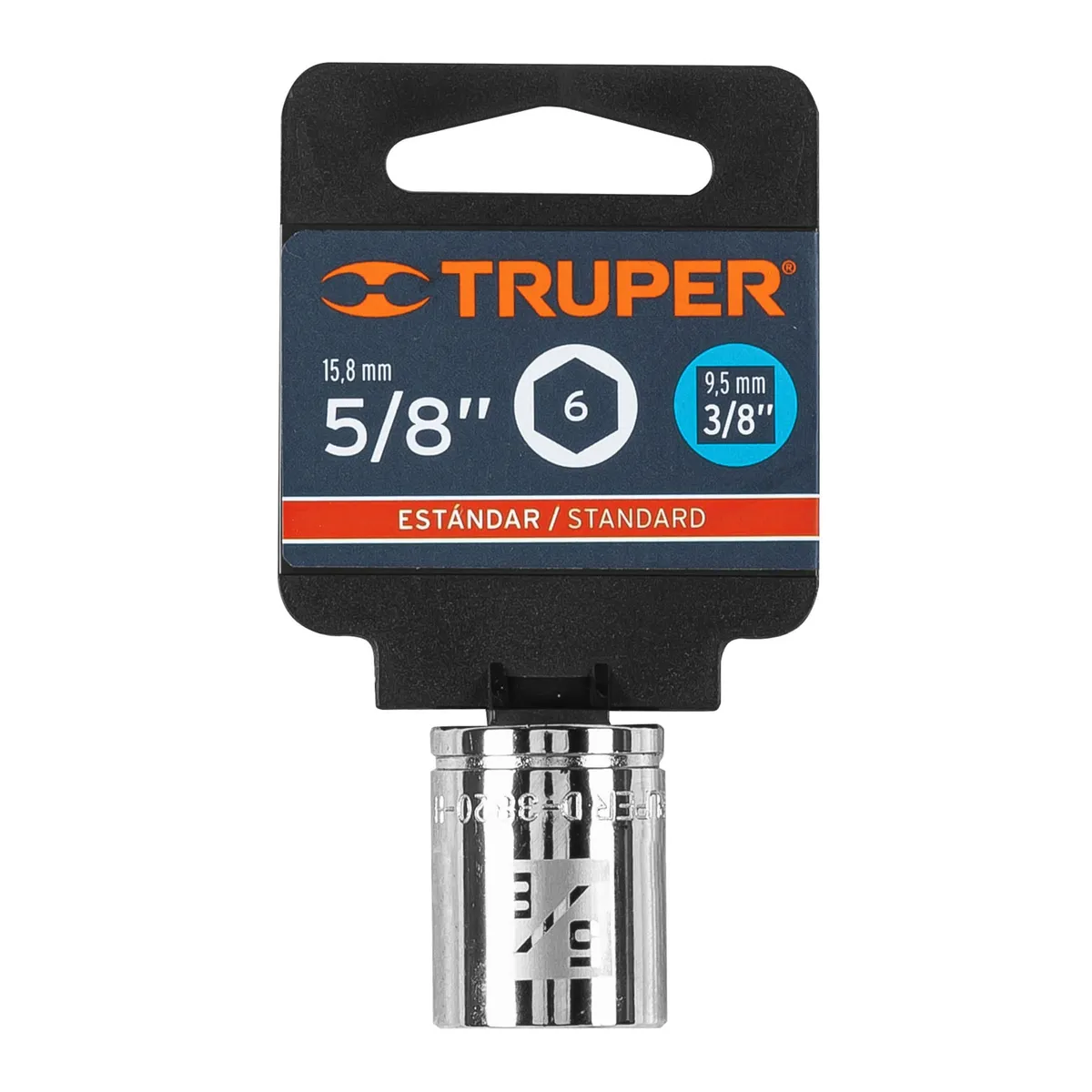 Dado de 5/8" 6 Puntas Cuadro 3/8" Truper - 13611