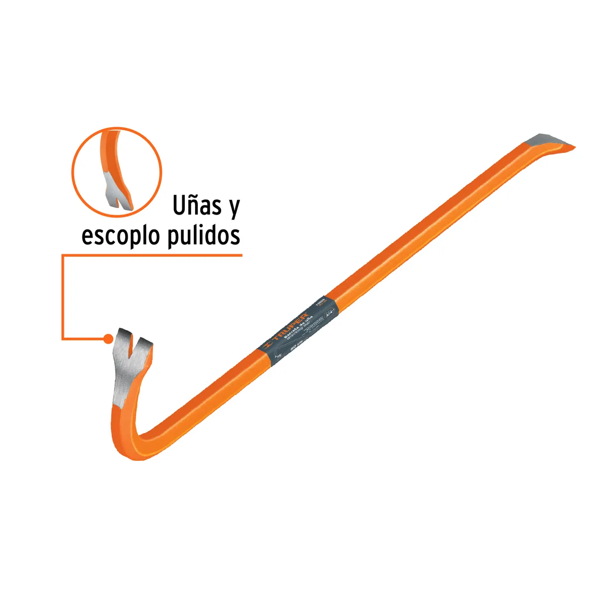 Barreta de Uña 3/4" x 60 cm Truper - 10856