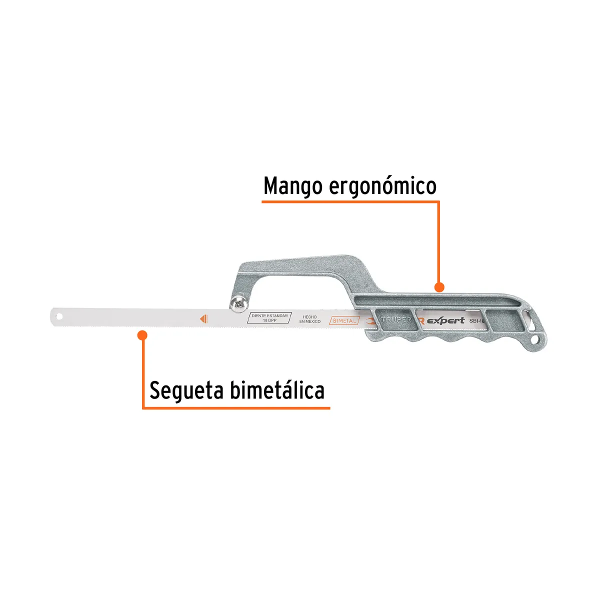 Mini Arco de Aluminio 12" para Segueta Truper - 10236