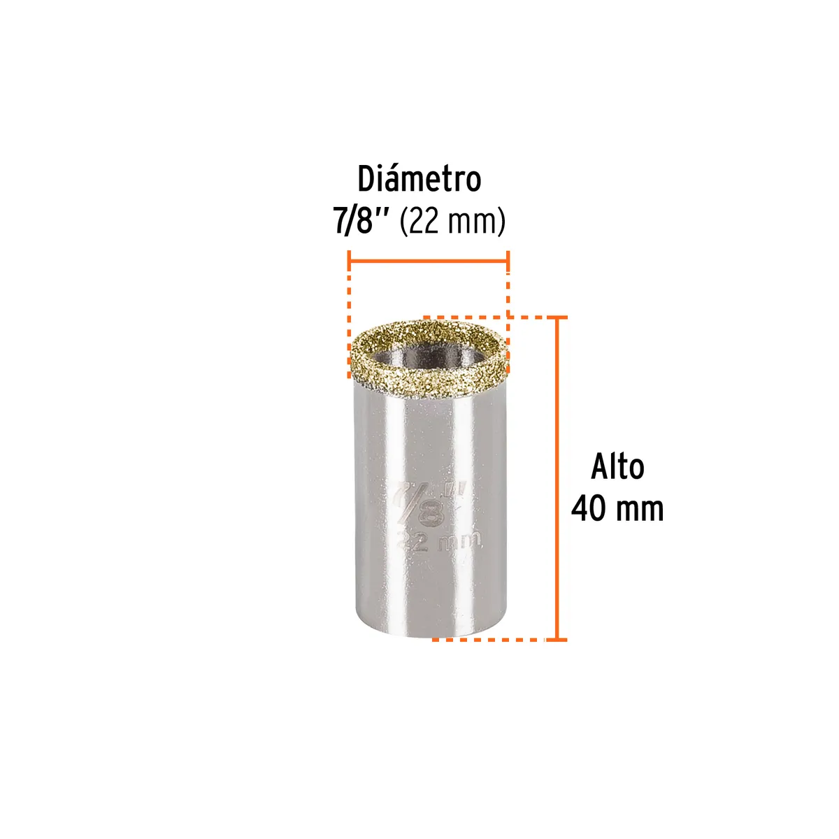 Brocasierra de Diamante Borde Continuo 7/8" Truper - 17125