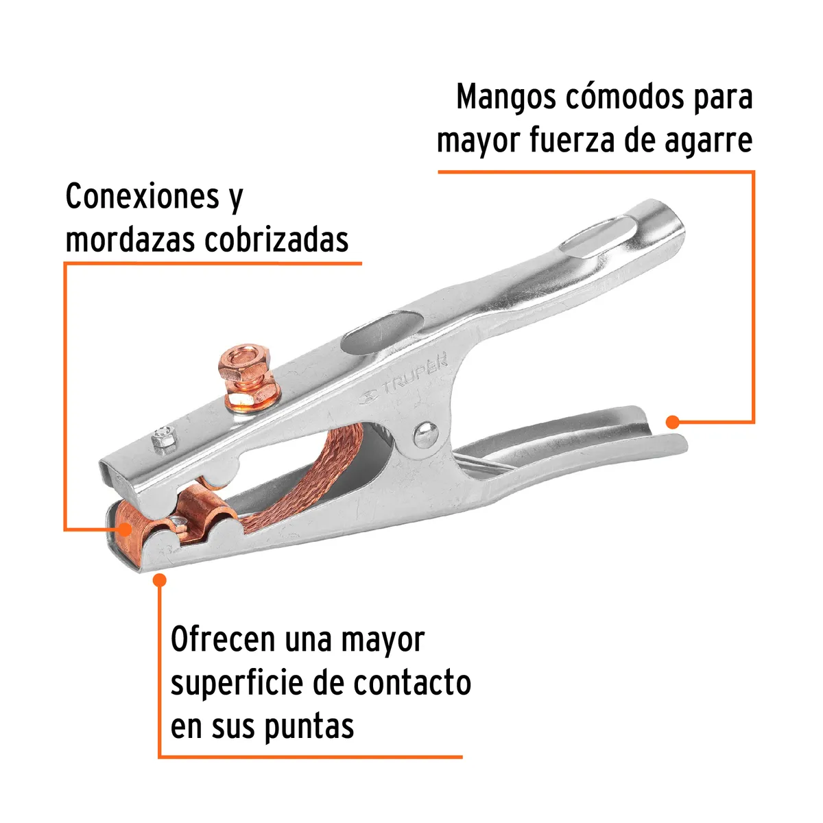 Pinza para Tierra de 500 A Truper - 14235