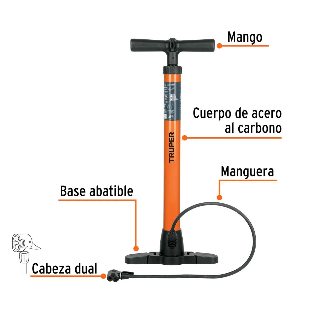 Bomba para Inflar 100 PSI BOM-TR Truper - 14863