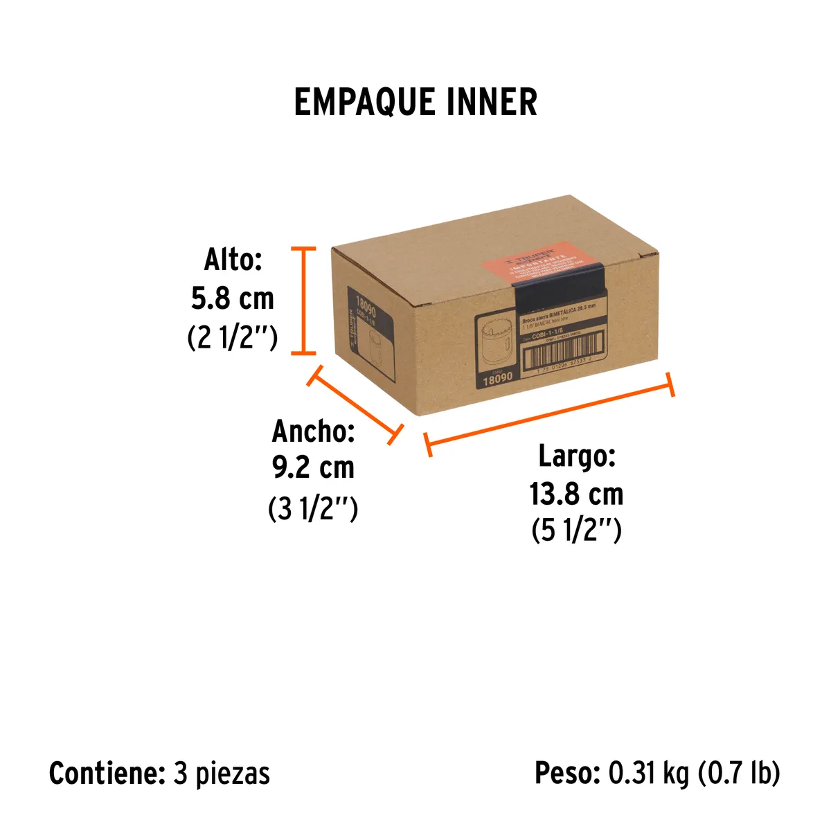 Brocasierra Bimetálica Truper Expert 1 1/8" - 18090