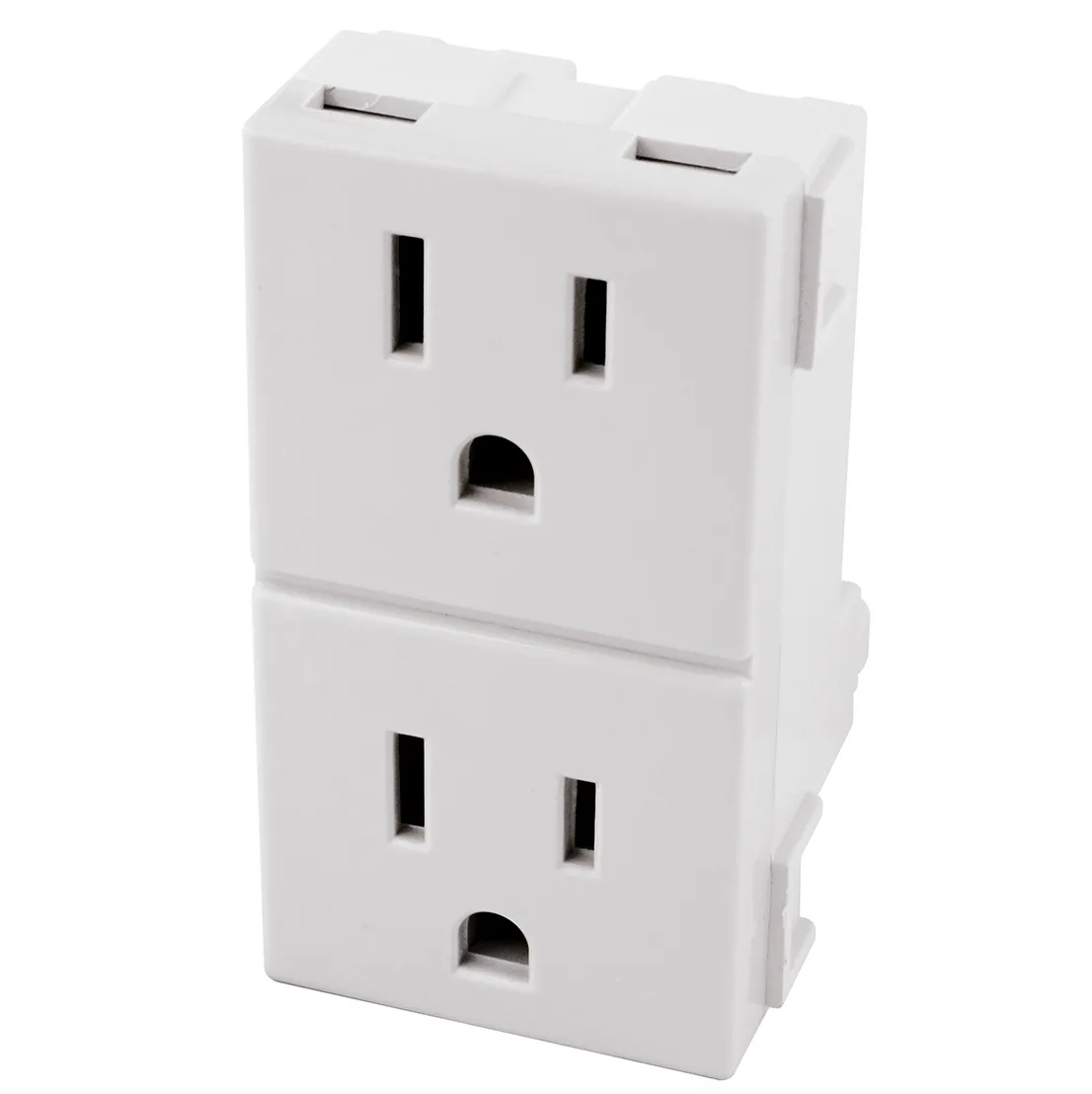 Contacto Dúplex Oculto Aterrizado 127V/15A Blanco AKSI - 118326