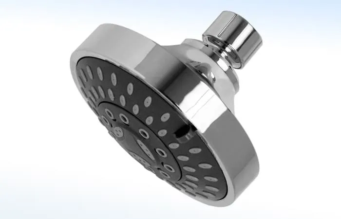 Regadera Amsterdam Redonda 6" Antisarro Rugo - 44AM