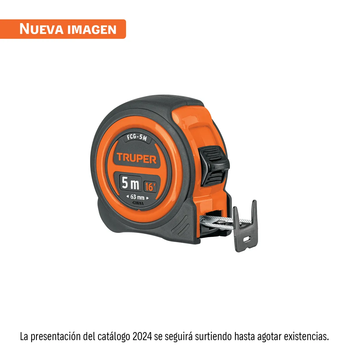 Flexómetro Compacto Contra Impactos 5 m Truper - 12772