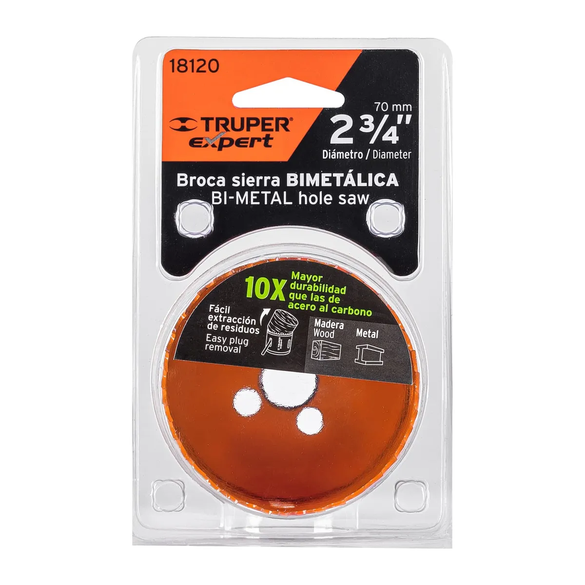 Brocasierra Bimetálica Truper Expert 2 3/4" - 18120