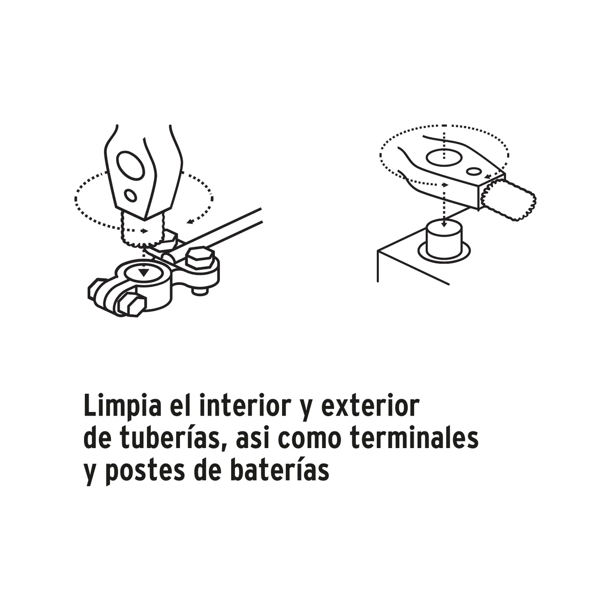 Cepillo Limpiador de Terminales de Baterías Truper - 17110