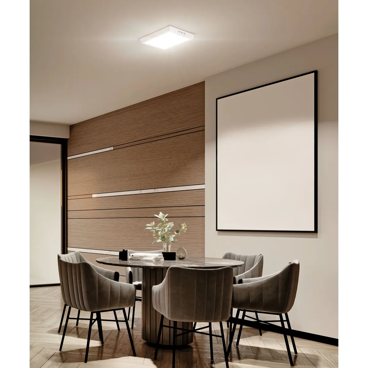 Luminario LED Cuadrado Blanco 6500 K 24 W Volteck - 47445