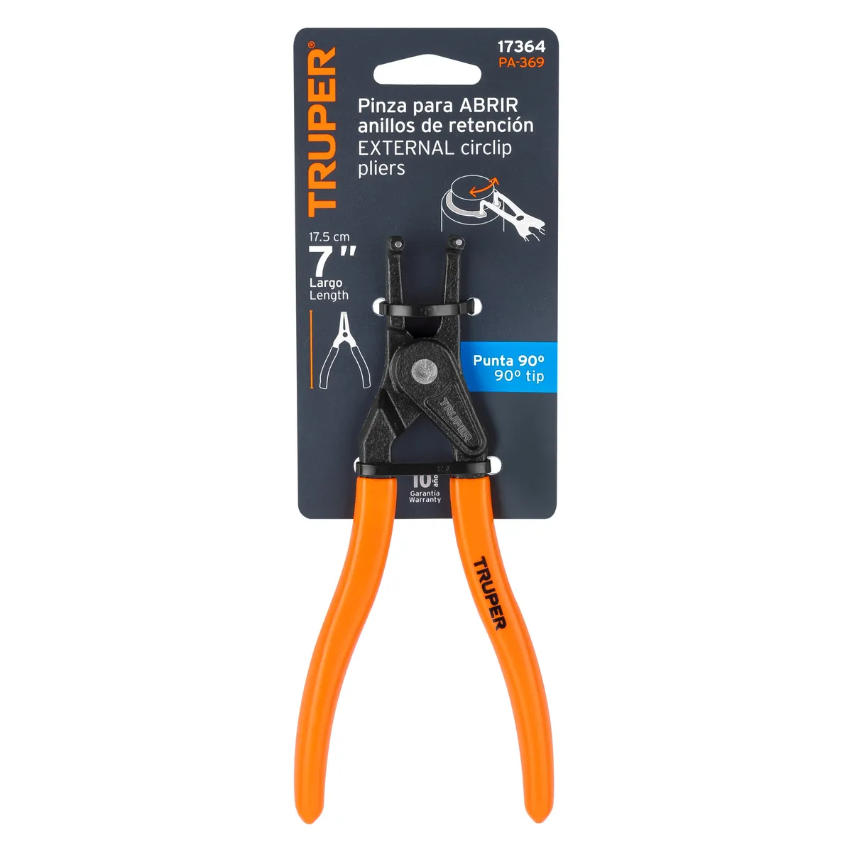Pinza Punta a 90° 6 3/4" PA-369 Truper - 17364