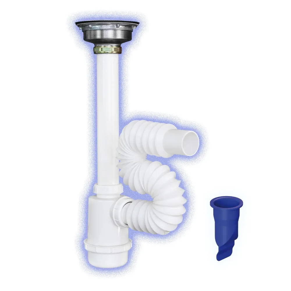 Céspol Flexible con Contra de Acero Inoxidable Bote Grande 55 cm Fleximatic - 2335A