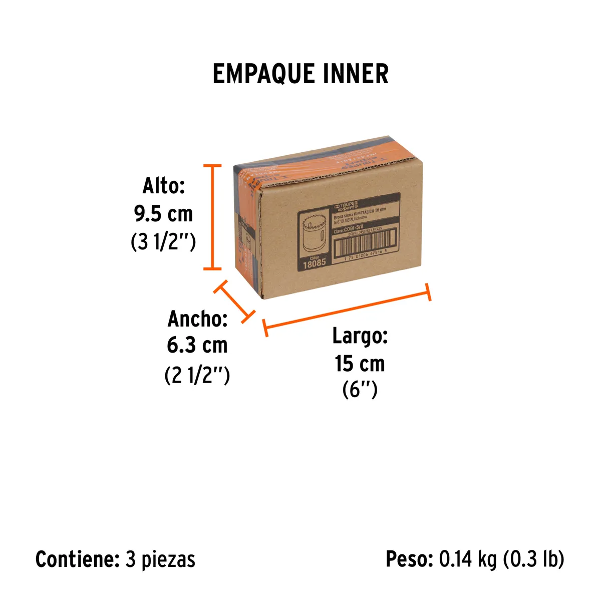 Brocasierra Bimetálica Truper Expert 5/8" - 18085