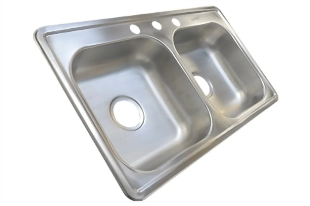 Tarja Doble de Acero Inoxidable Calibre 22 84x84 cm MEER - TD8448