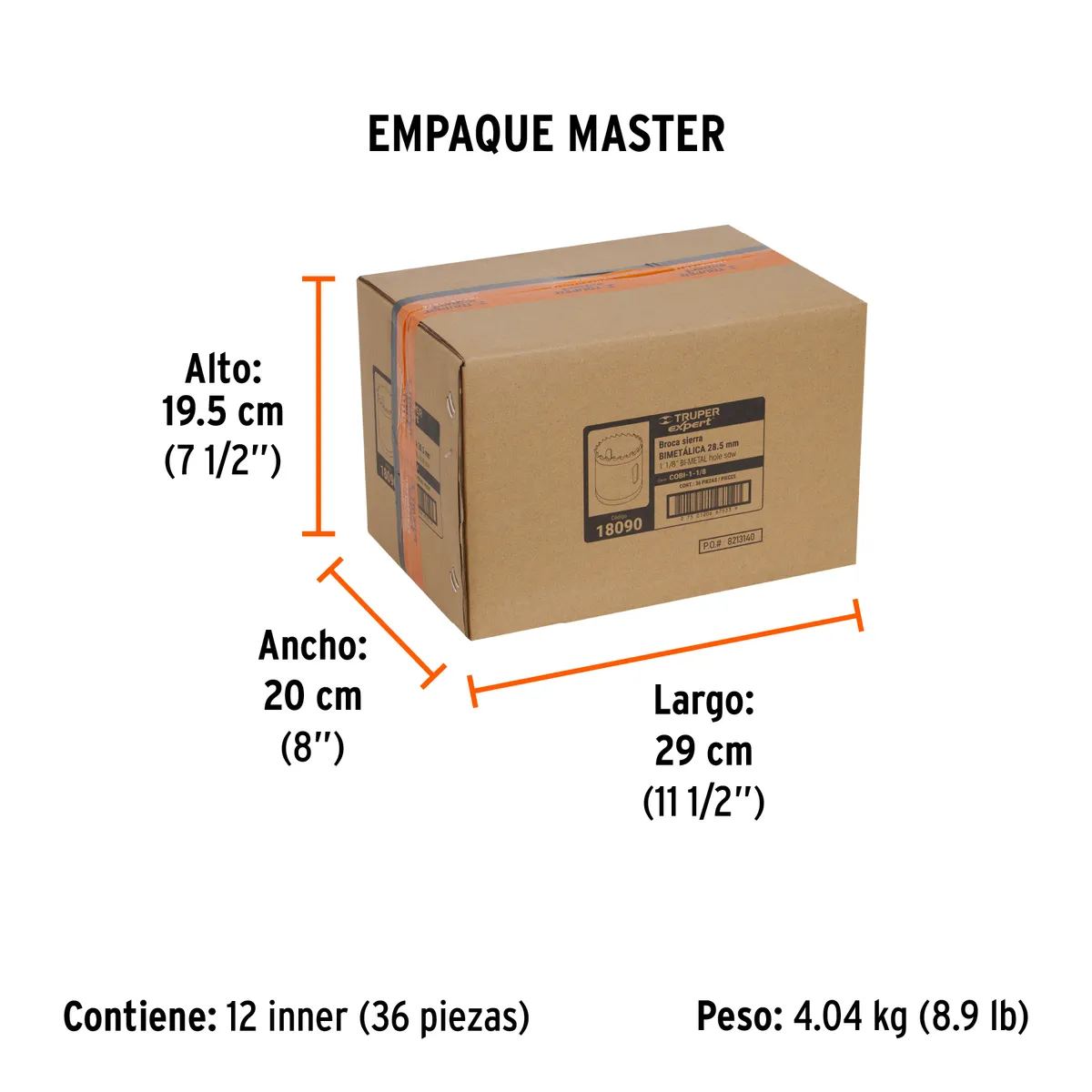 Brocasierra Bimetálica Truper Expert 1 1/8" - 18090