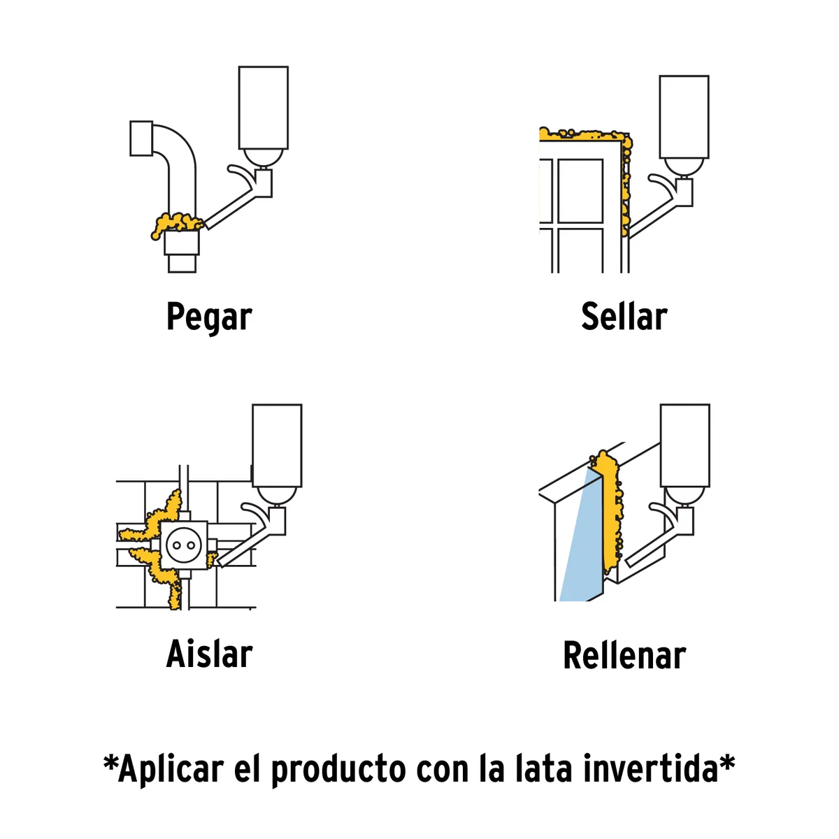 Espuma Expansiva de Poliuretano 300 ml Pretul - 27007