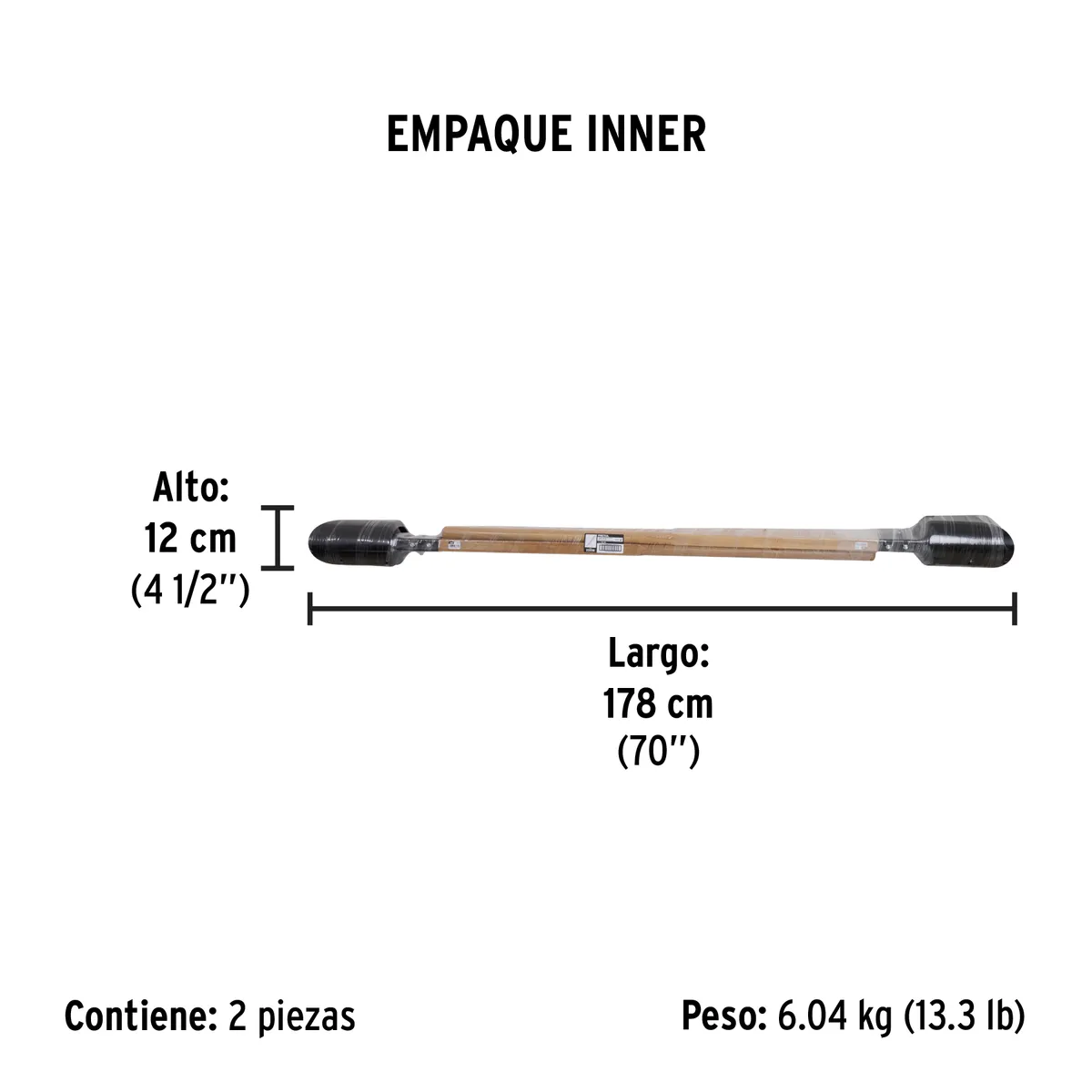 Cavador con Mangos de Madera 48" Pretul CA-34 - 22698