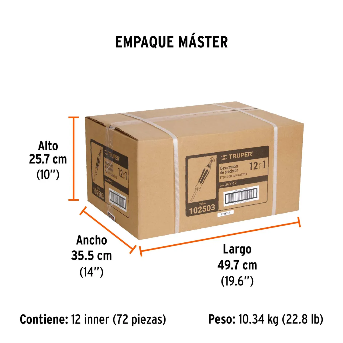 Desarmador de Joyero Multipuntas 12 en 1 Truper - 102503