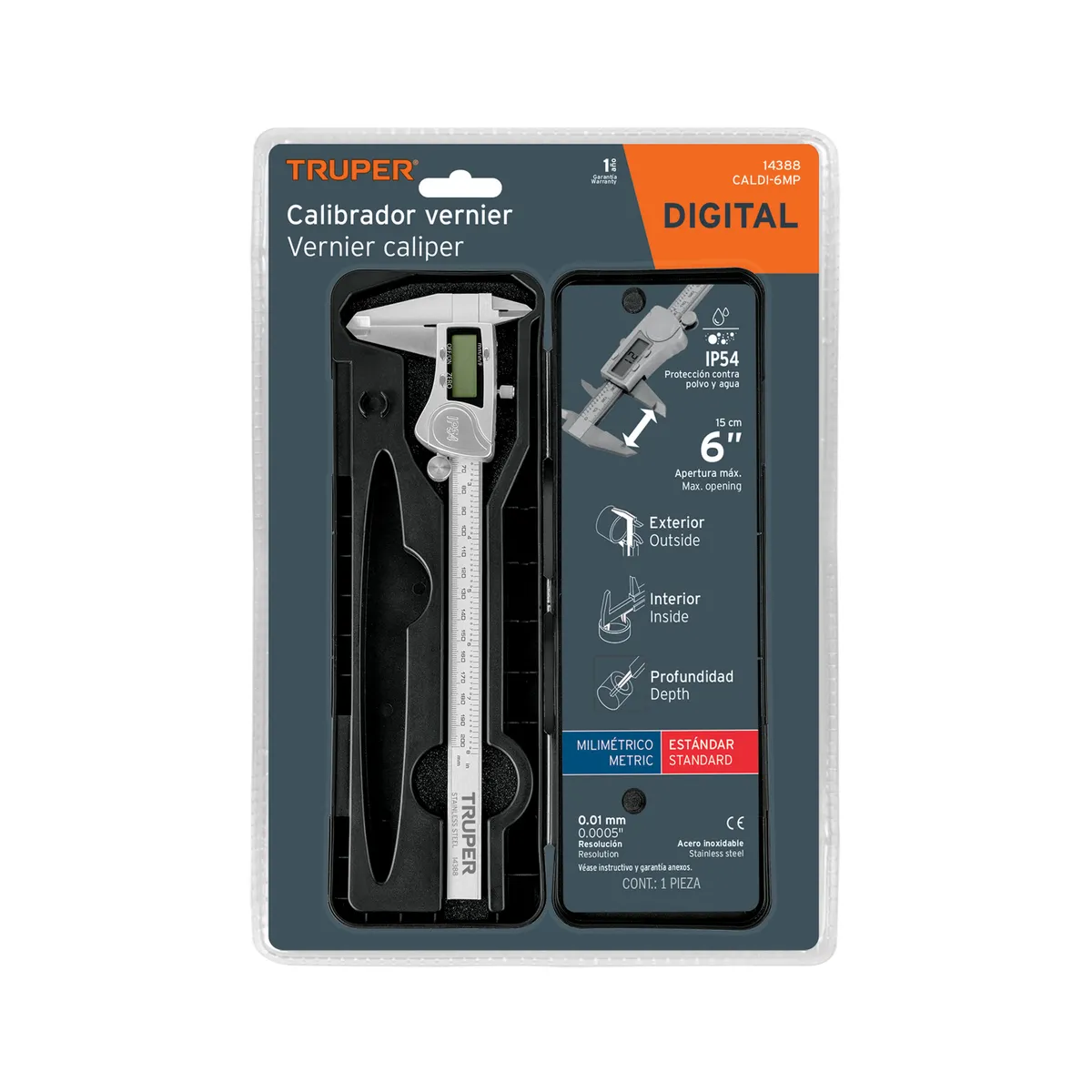 Calibrador Vernier Digital CALDI-6MP Truper - 14388