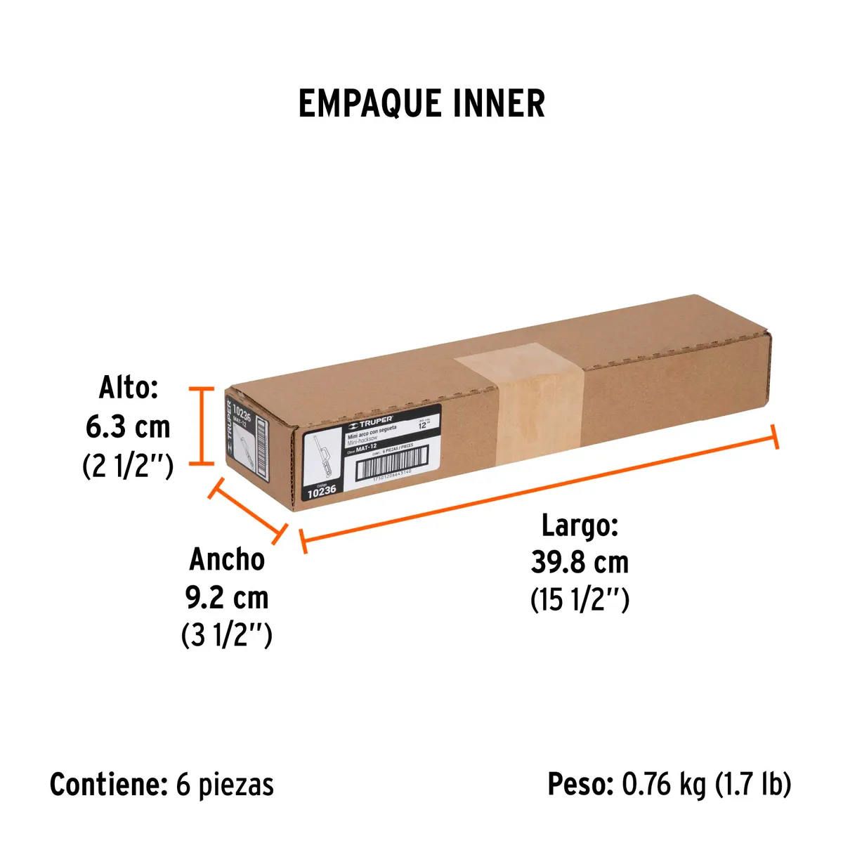Mini Arco de Aluminio 12" para Segueta Truper - 10236