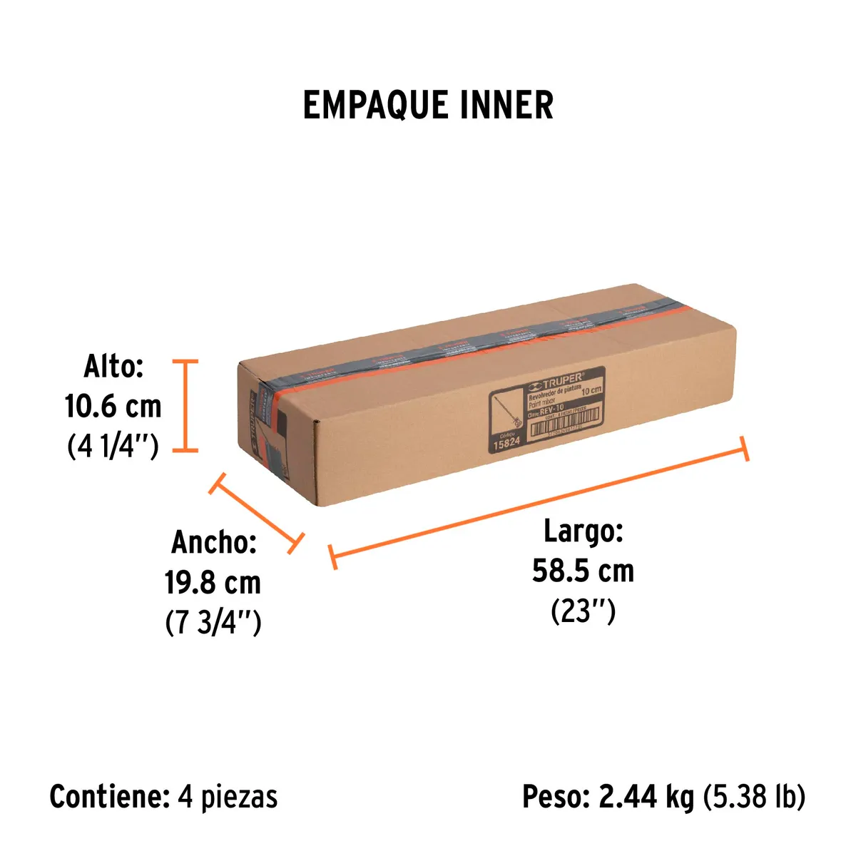 Revolvedor de Pintura 100 mm de Diámetro Truper - 15824