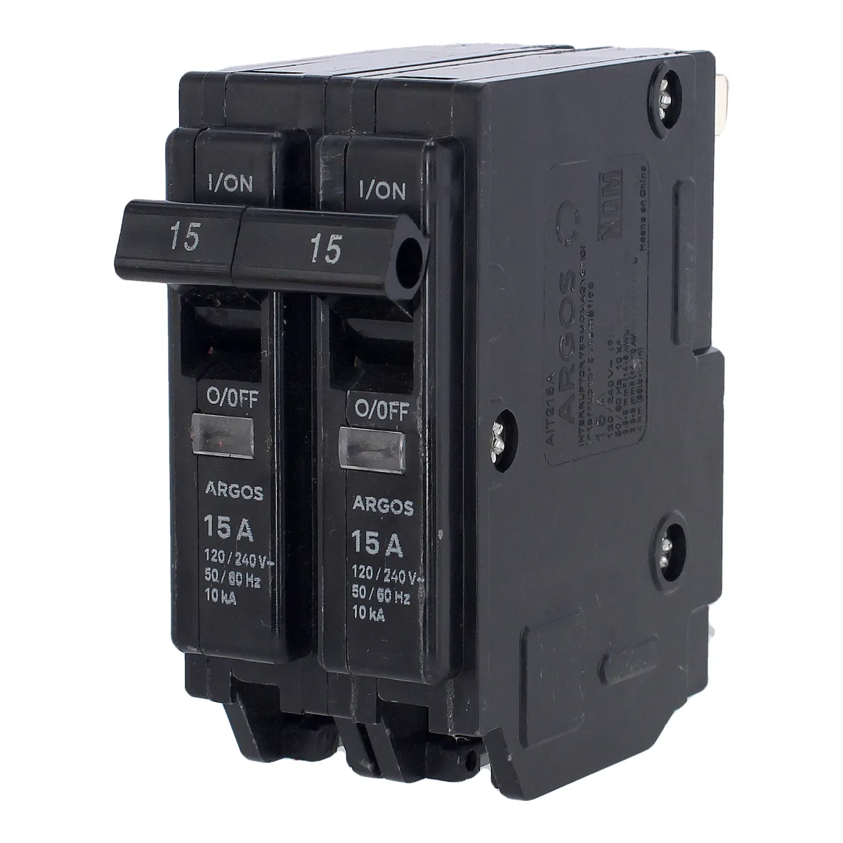 Interruptor Termomagnético 2P 15A Argos Bifásico