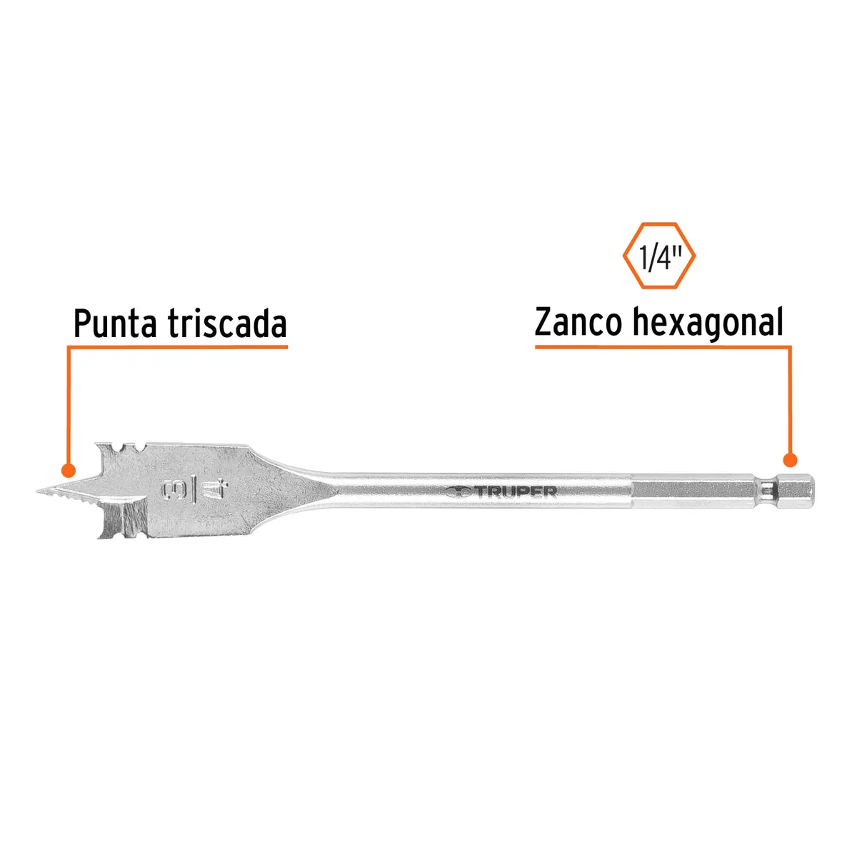 Broca de Manita 3/4" para Madera BPT-3/4 Truper - 11378