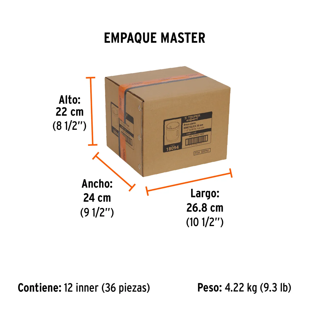 Brocasierra Bimetálica Truper Expert 1 1/2" - 18094