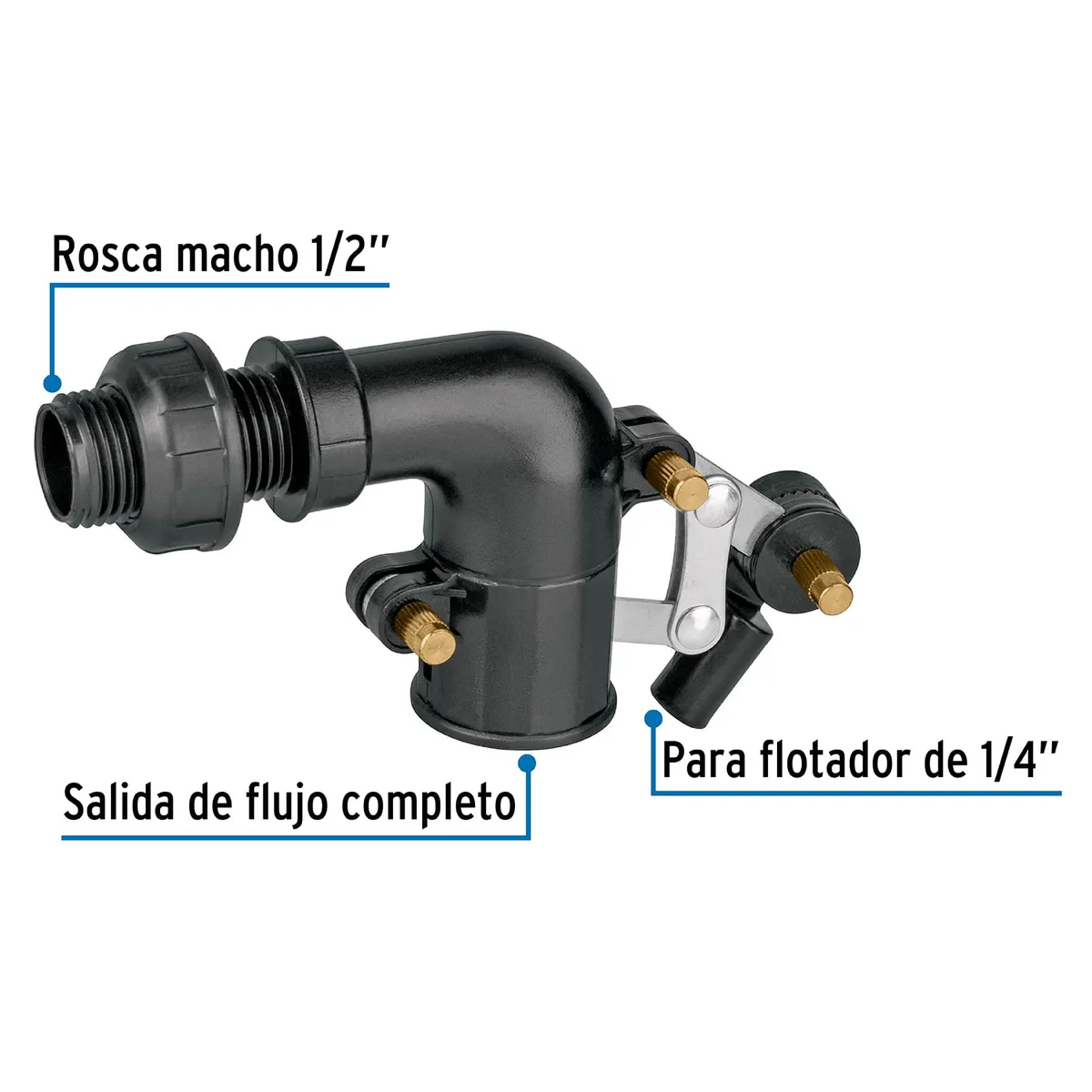 Válvula Plástica de Llenado para Flotador 1/2" Foset - 48082