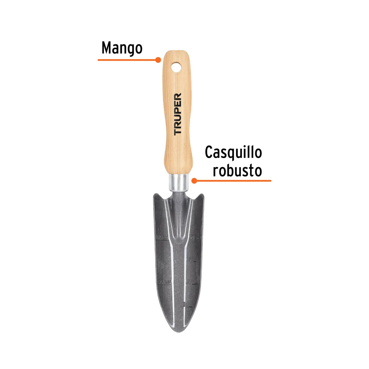Trasplantador para Jardín Mango de 6" Truper - 15022