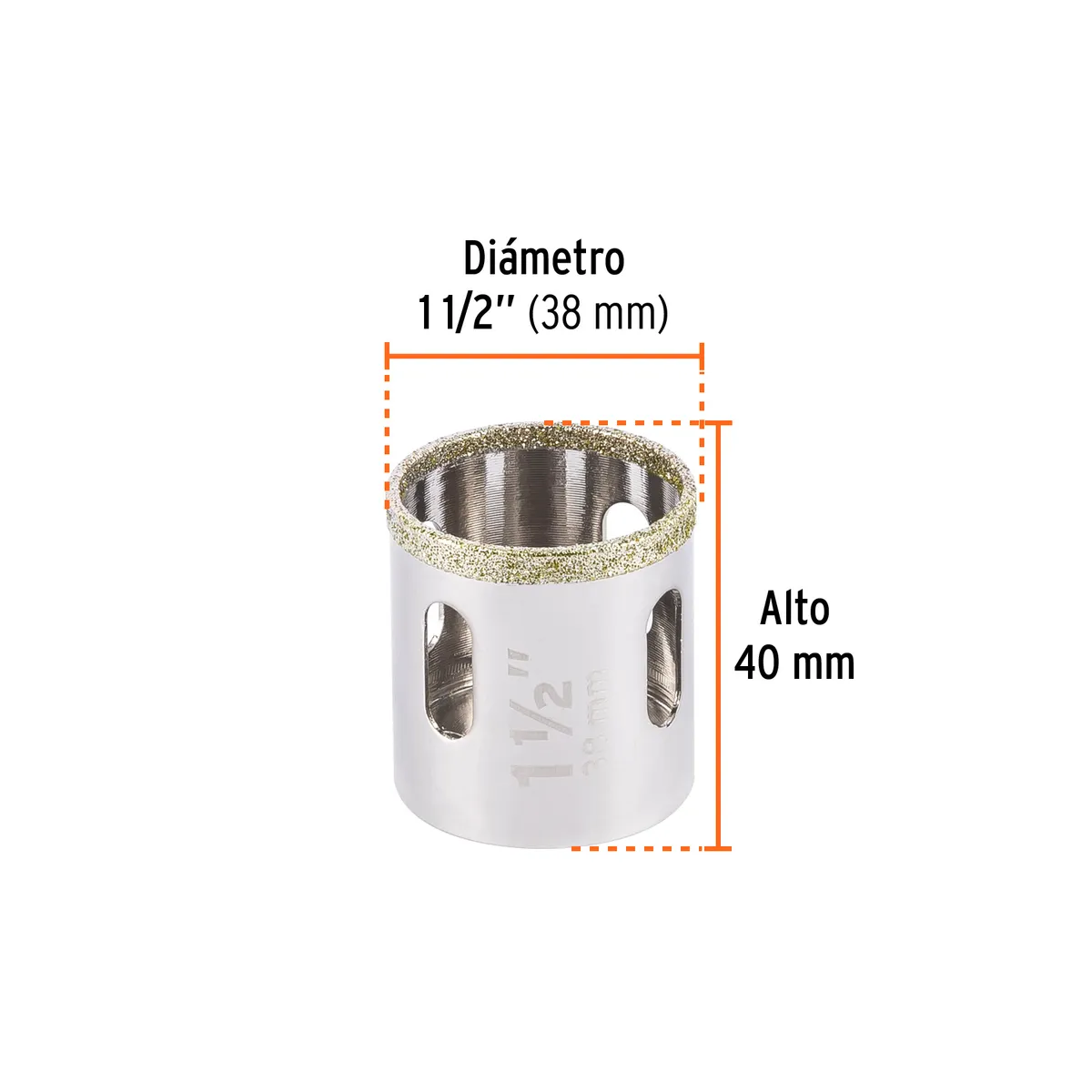 Brocasierra de Diamante Borde Continuo 1 1/2" Truper - 17130